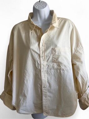 Citizens Of Humanity Cream Button-Down Shirt